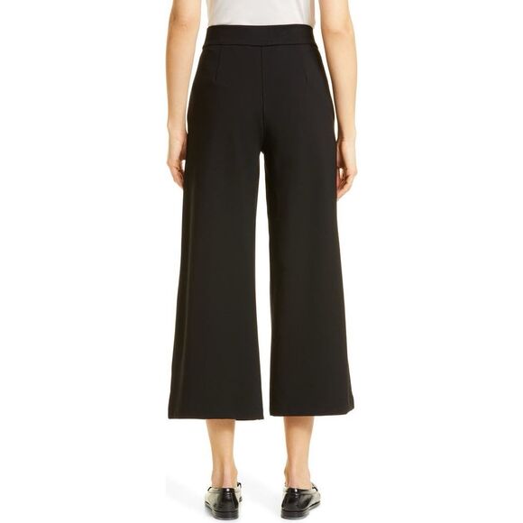 NWT Masai Copenhagen Womens Pintuck Piana Pleat Pull-On Crop Pants Black Sz 2XL - Picture 1 of 11